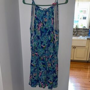 Lilly Pulitzer Vibrant Blue and Pink Dress